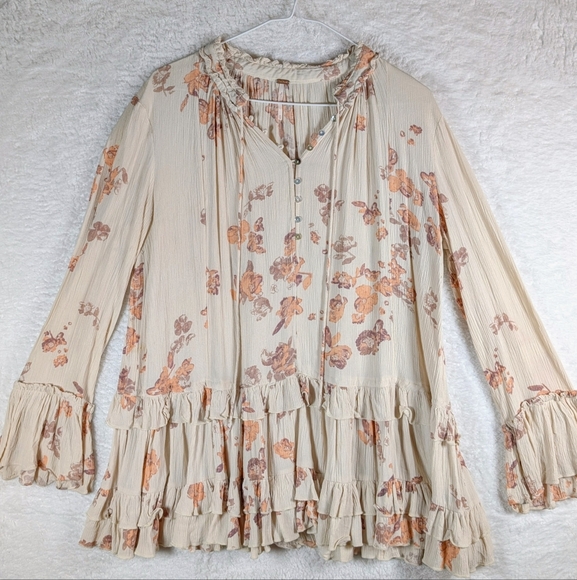 Free People Tops - Free People Floral Boho / Hippie Blouse